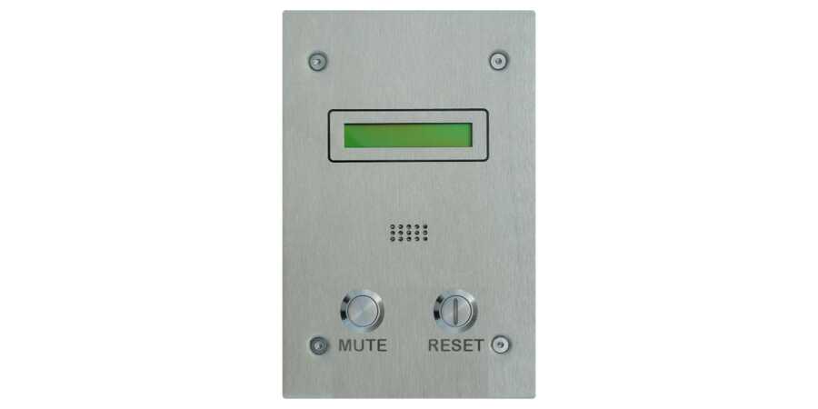 Image of DT7550.89: Indicator Panel, LCD, Mute, Reset, 8-Zone, Standard, Stainless