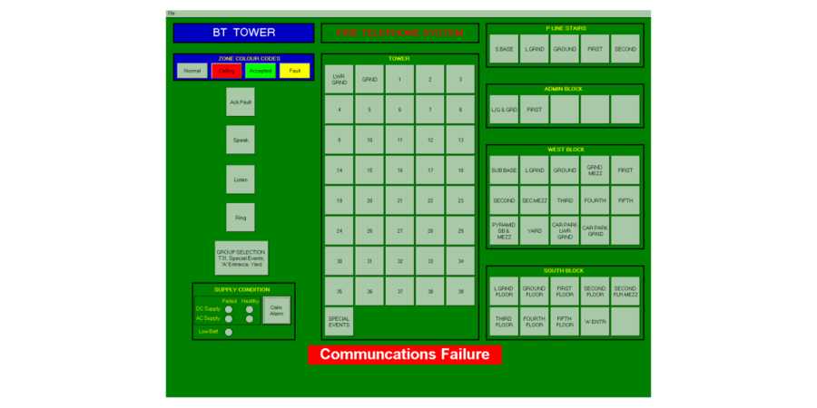 Image of FT 5100-201: Fire Telephone Workstation, PC GUI