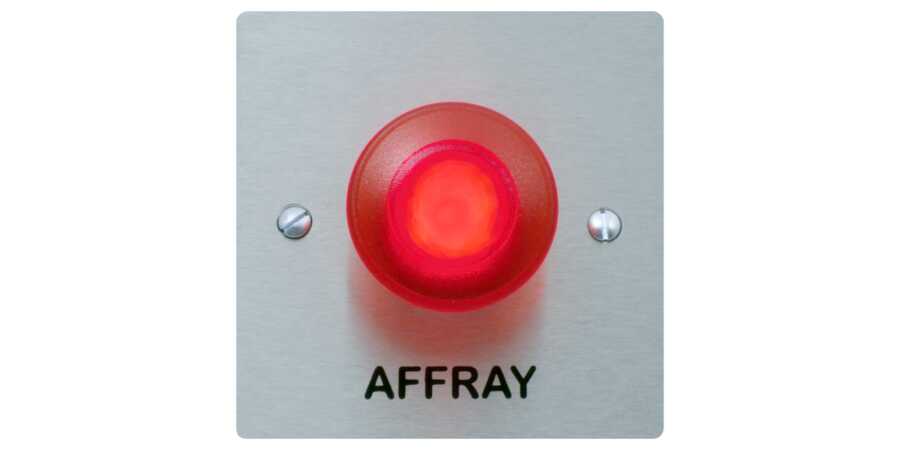 Image of IA9090.13: Call Point, Illuminated, Affray, Single, Stainless